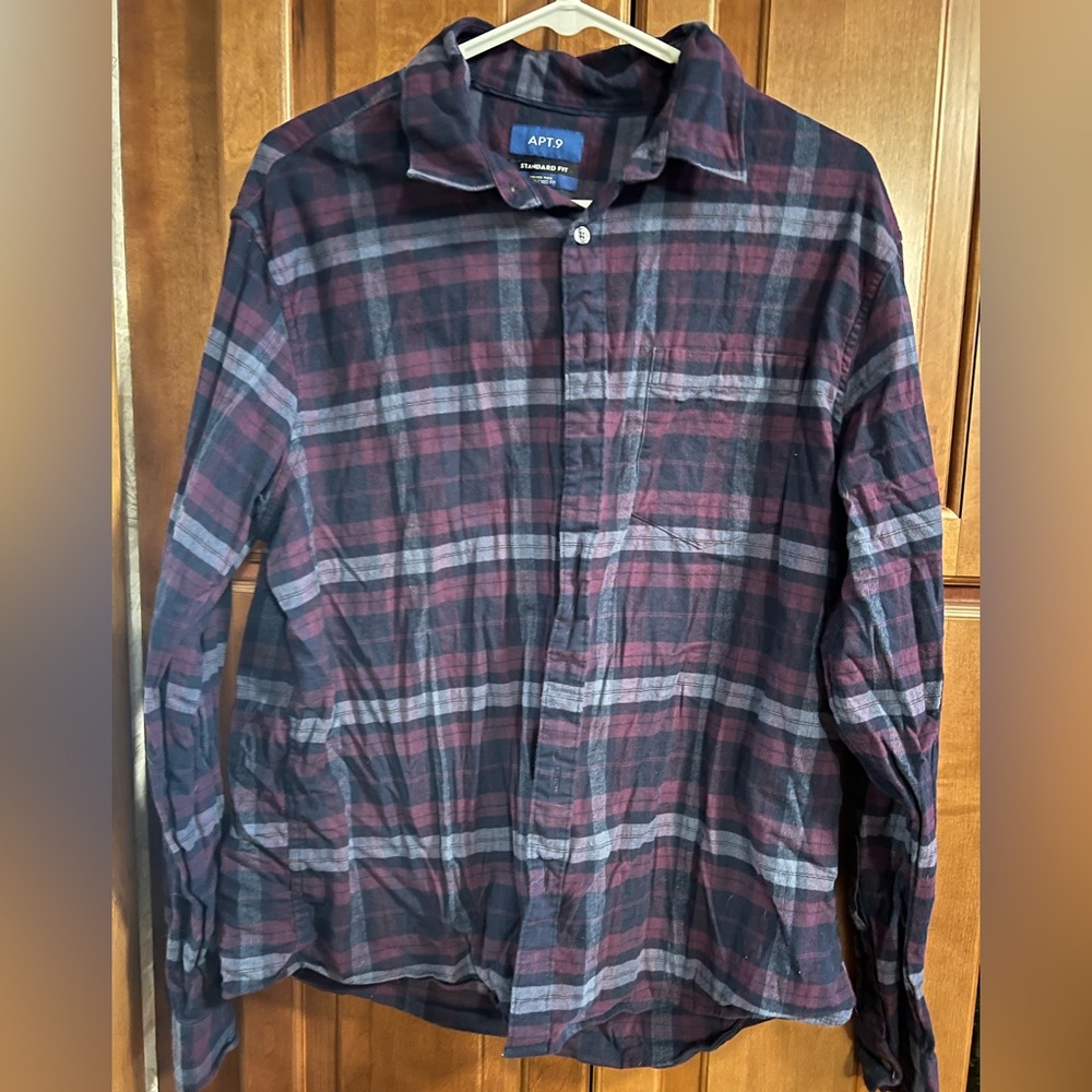 COPY - Men’s Apt. 9 Plaid Button Down Shirt flannel